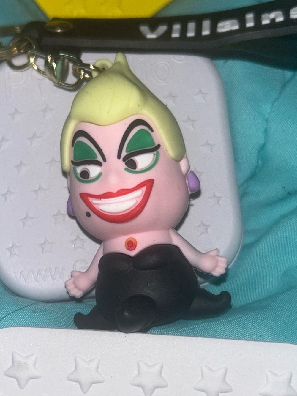 Villainess Ursula Keychain - Black Dress, Blonde Hair